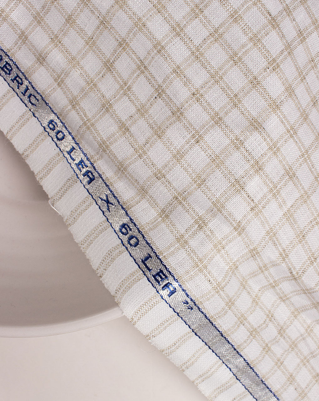 Checks Woven Hemp Fabric