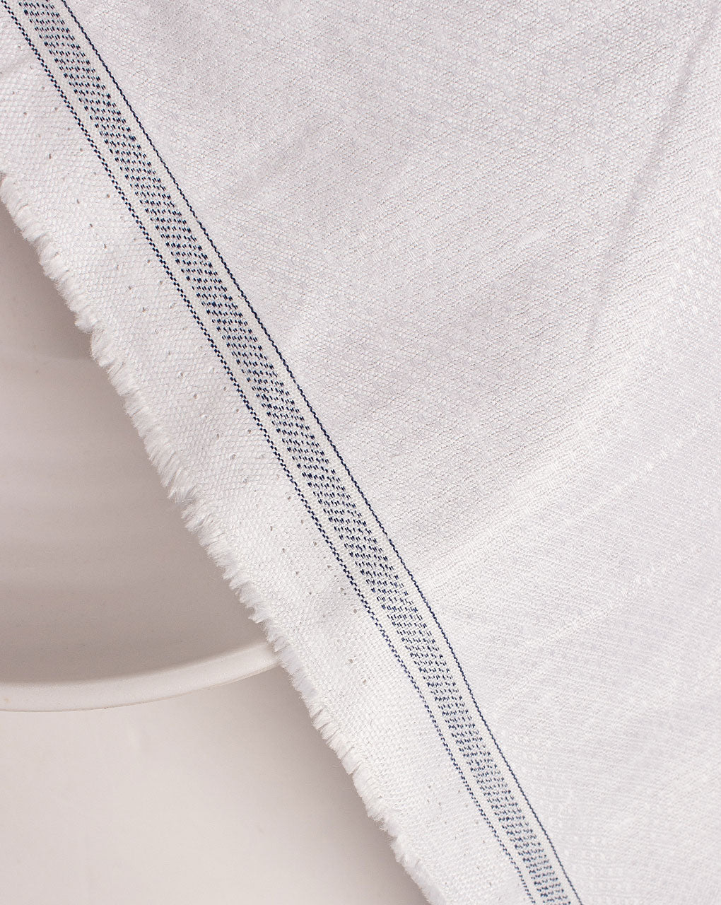 White Hemp Linen Lyocell Fabric