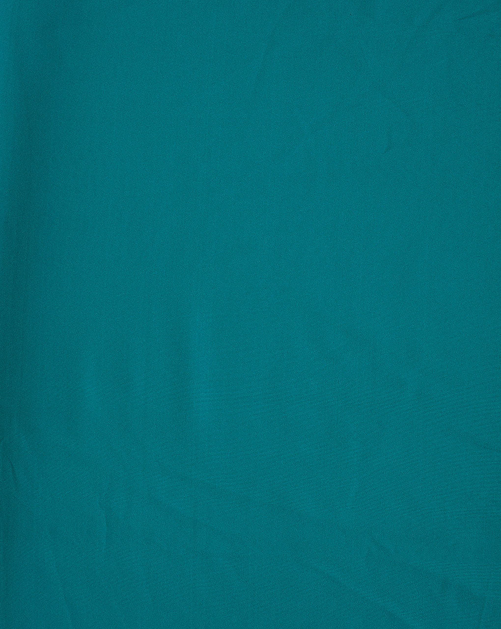 Teal Plain Crepe Fabric